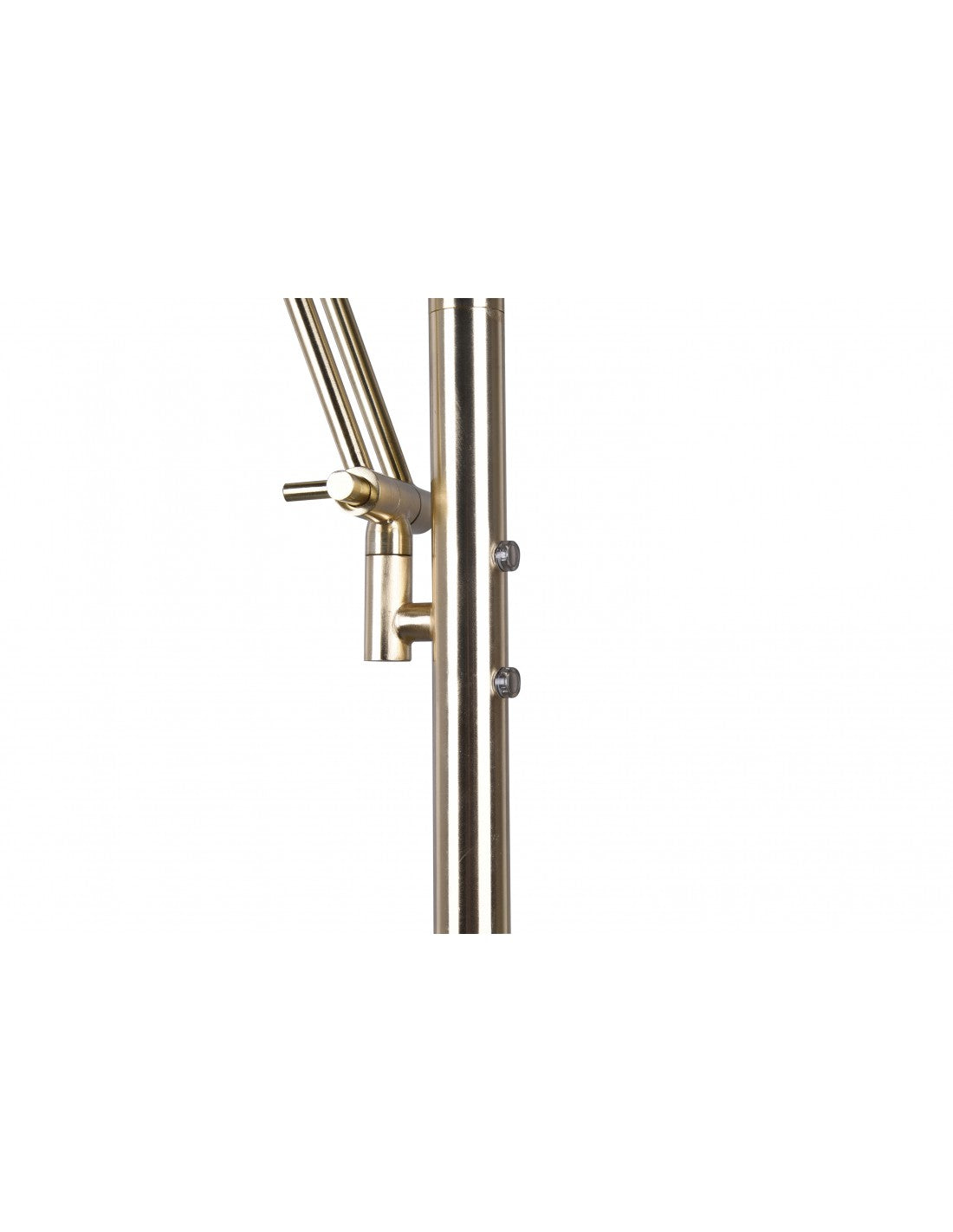 Lampadaire LED moderne avec spot de lecture à intensité variable Barrie Brass Trio Lighting
