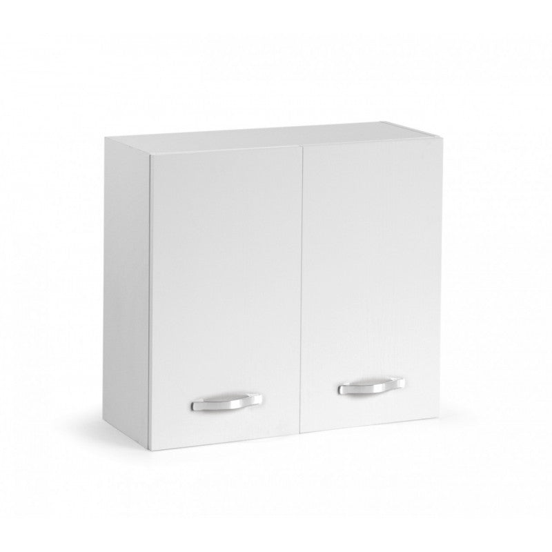 Élément mural modulable pour cuisine Frêne Blanc 2 portes 80x32xH 72 cm