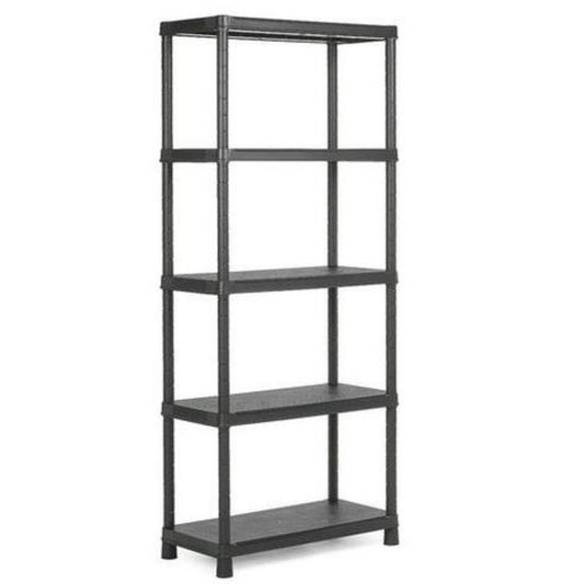 Etagère Plus 60 avec 5 tablettes, noir