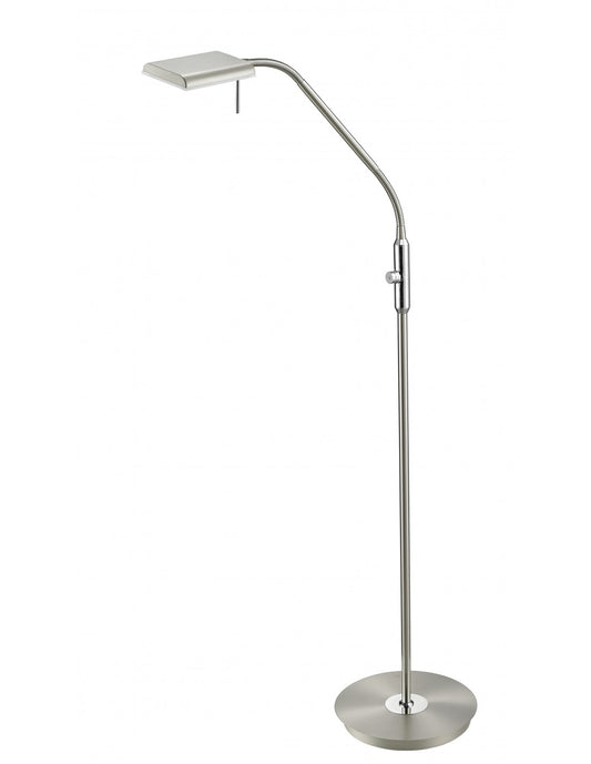Lampadaire Moderne Led Variateur Bergame Nichel Trio Lighting