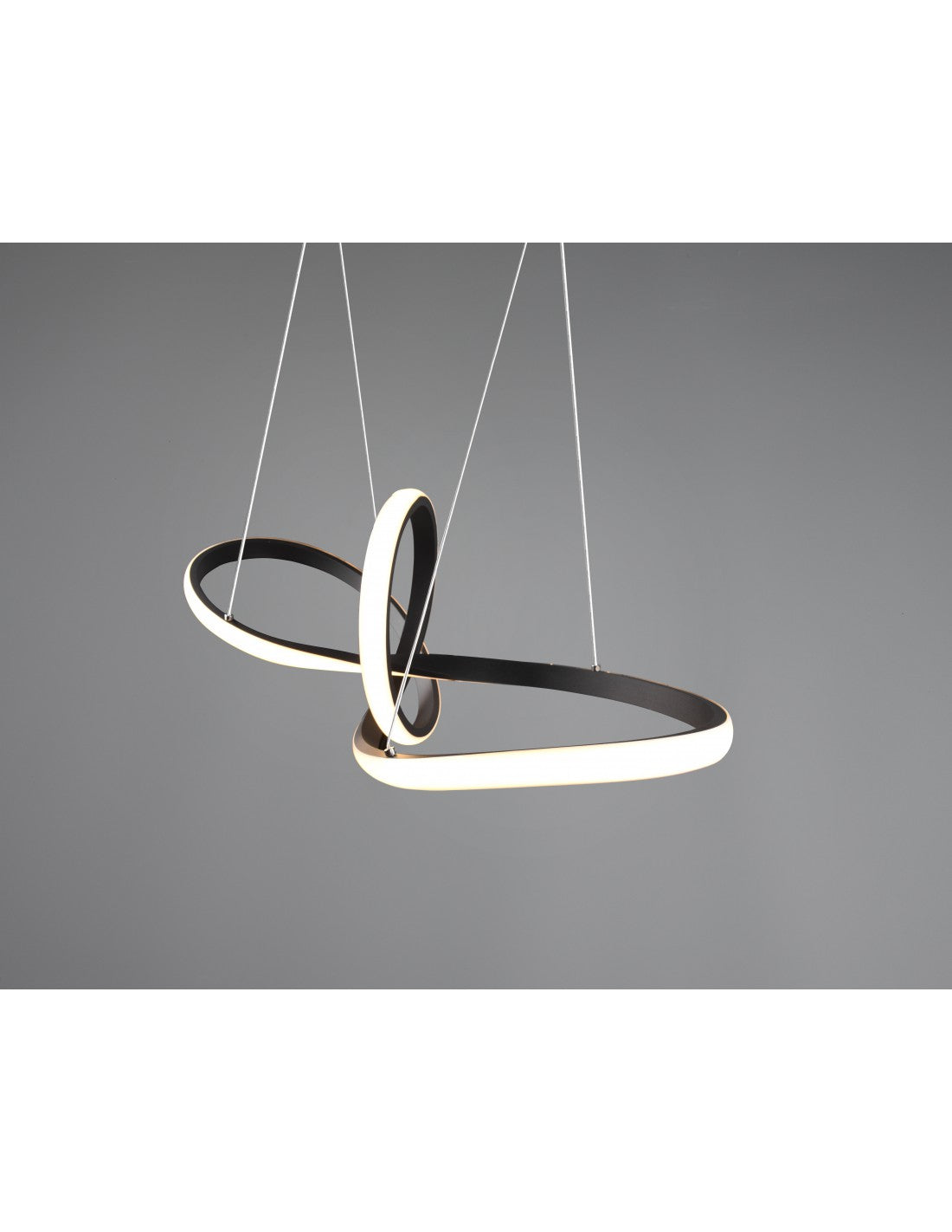 Sansa Suspension Led 28w Dimmable Noir L80 cm Trio Lighting