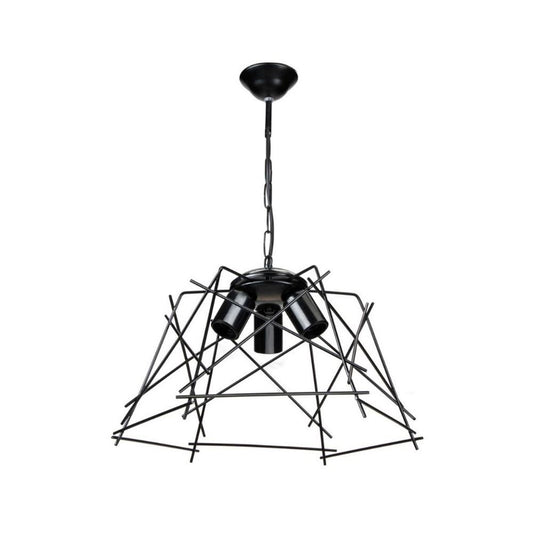 Lampada a sospensione Tena MDL3854 luci in metallo nero asimmetrico EFFEZ