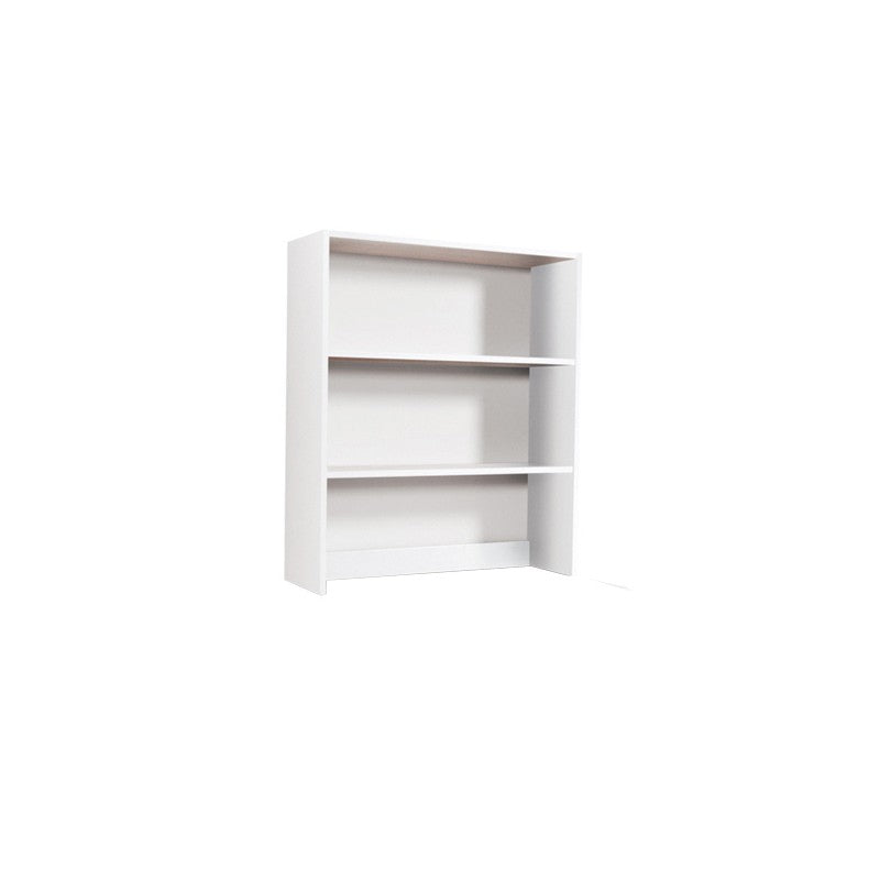 Bibliothèque sur pied pour bureau 2 étagères Frêne Blanc H.105x90x29cm