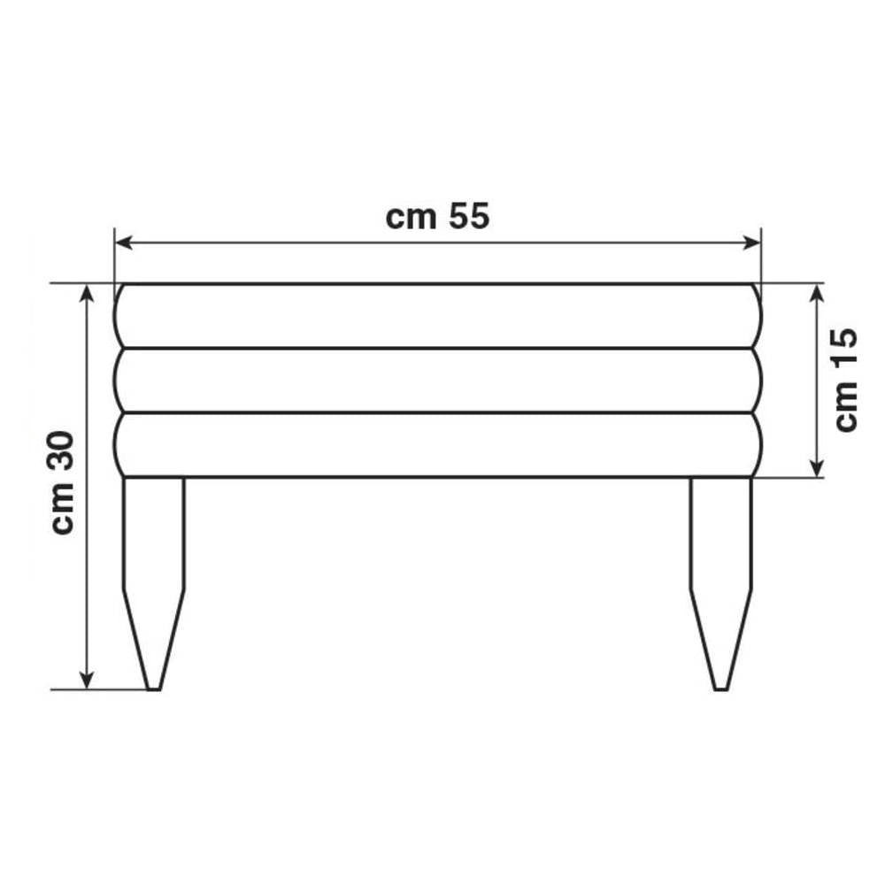Clôture en bois 55 x 30 centimètres pour plantes Vampire