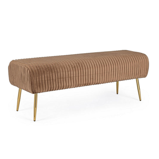 Banquette 2 places Selena coloris Bronze en velours