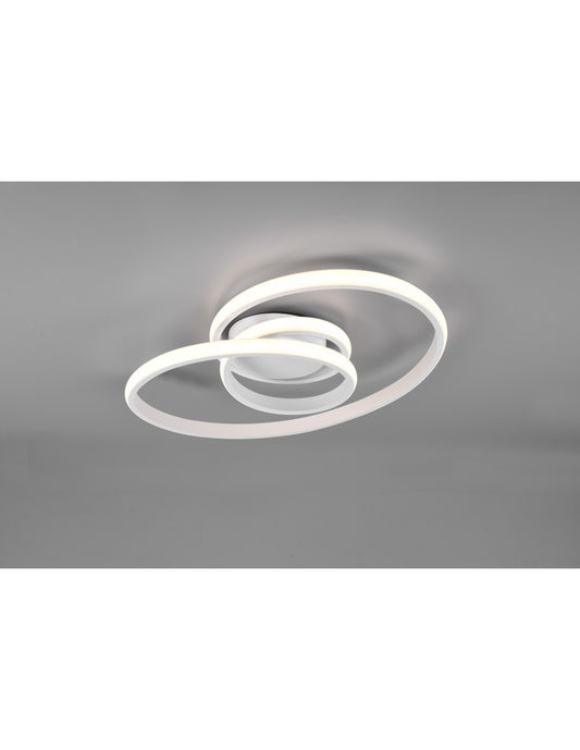Plafonnier LED Sansa 18,5w Dimmable Blanc L53 cm Trio Lighting