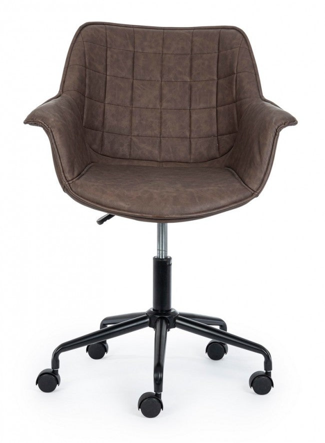 Fauteuil de bureau Joshua marron