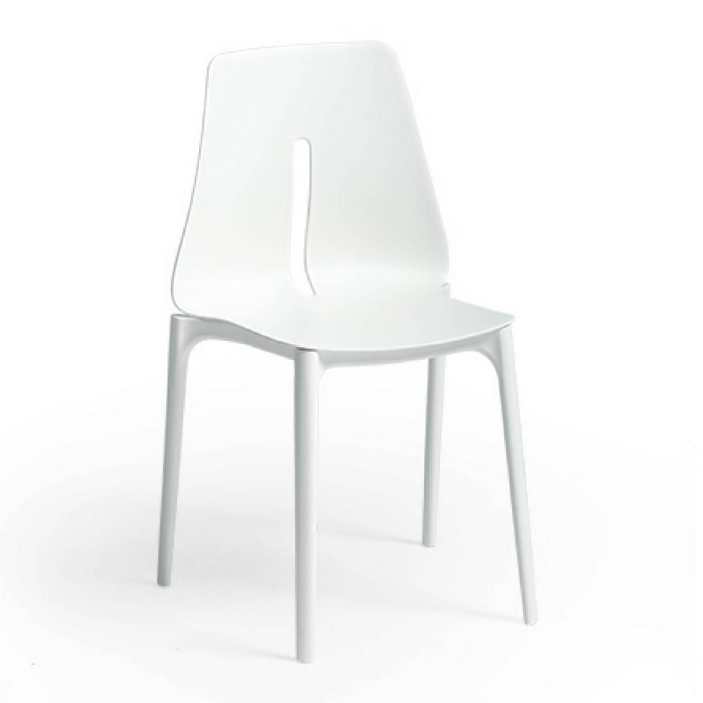 Chaise oblongue en polypropylène blanc