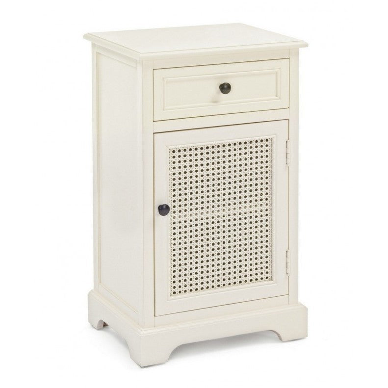 Table de chevet classique Amabel 1 porte et 1 tiroir 42x32x72h cm