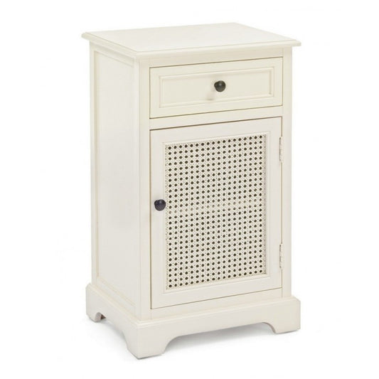 Table de chevet classique Amabel 1 porte et 1 tiroir 42x32x72h cm