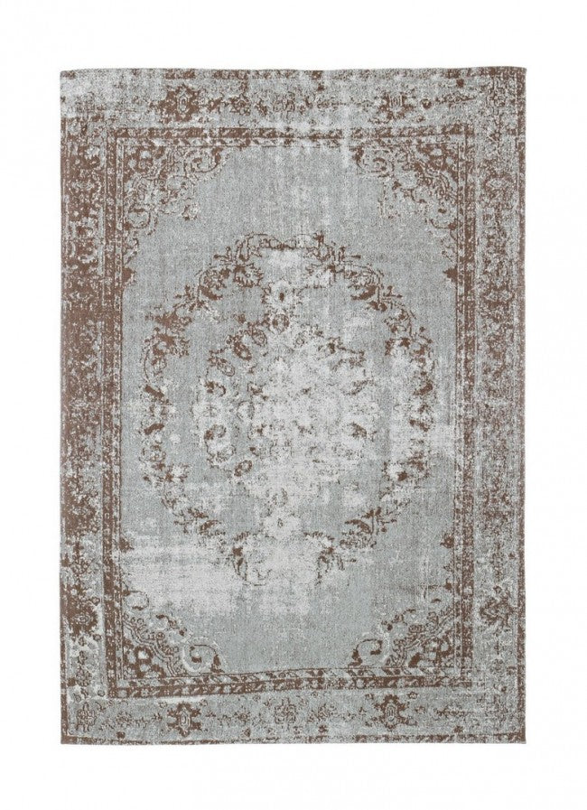 Tapis Syrie en coton bleu clair 140 x 200 cm