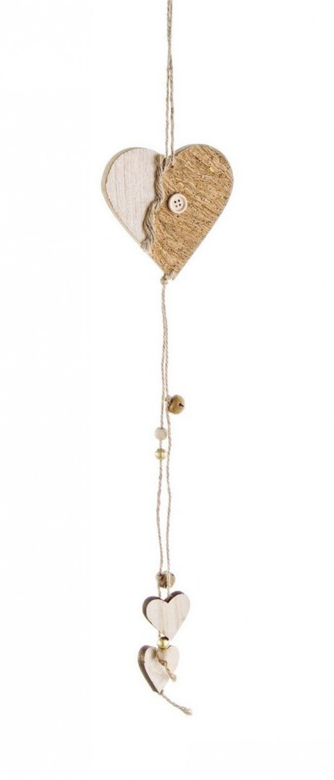 12x Ficelle Korky Coeur 53cm