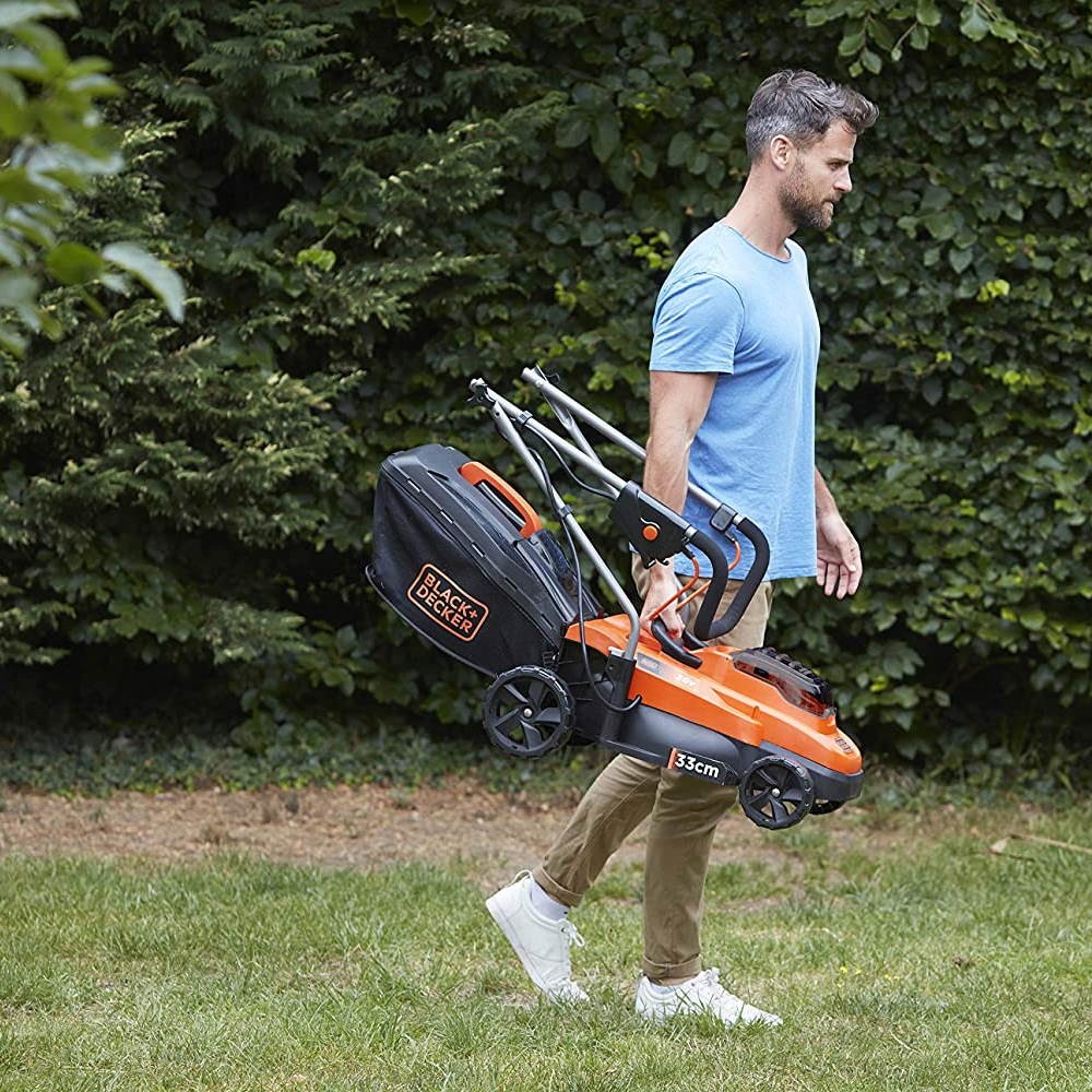 Tondeuse à gazon sans fil Black&amp;Decker BCMW3318L2-QW avec double batterie 18V