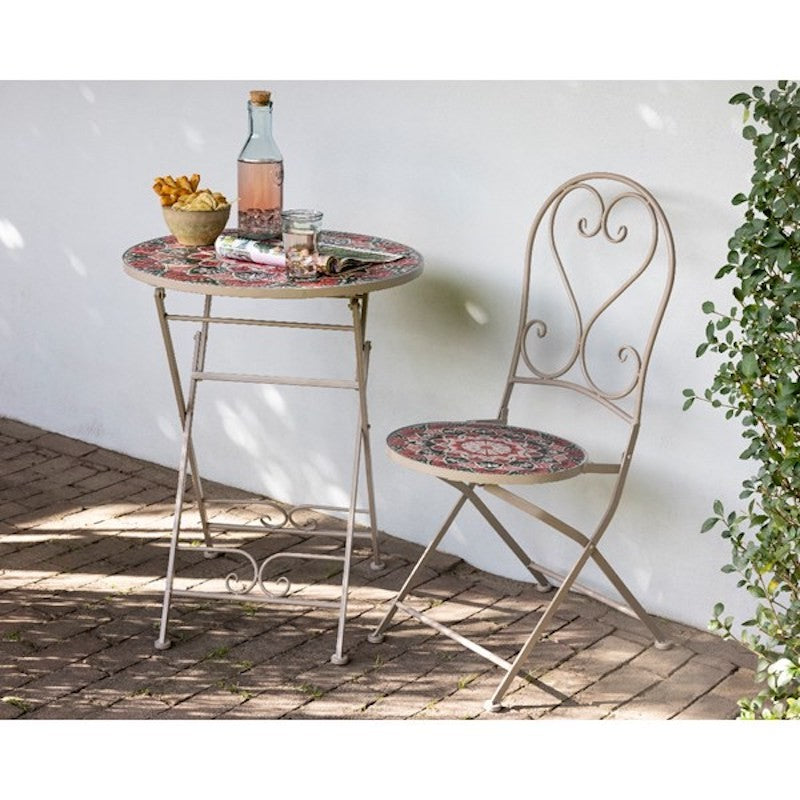 Chaise de bistro en métal