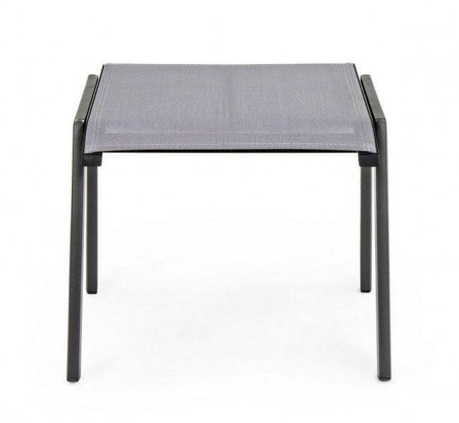 Repose-pieds salon de jardin aluminium anthracite Cruise 53 x 51 x 44 cm