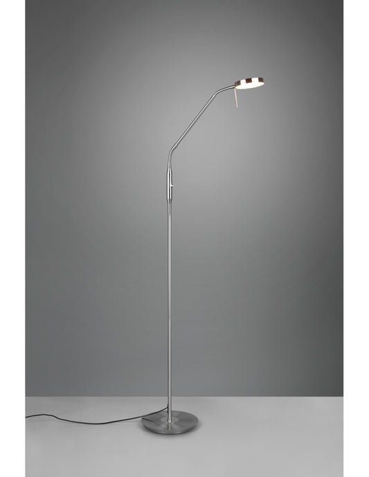 Monza Led Touch Dimmer Nickel Trio Lighting Lampadaire de studio