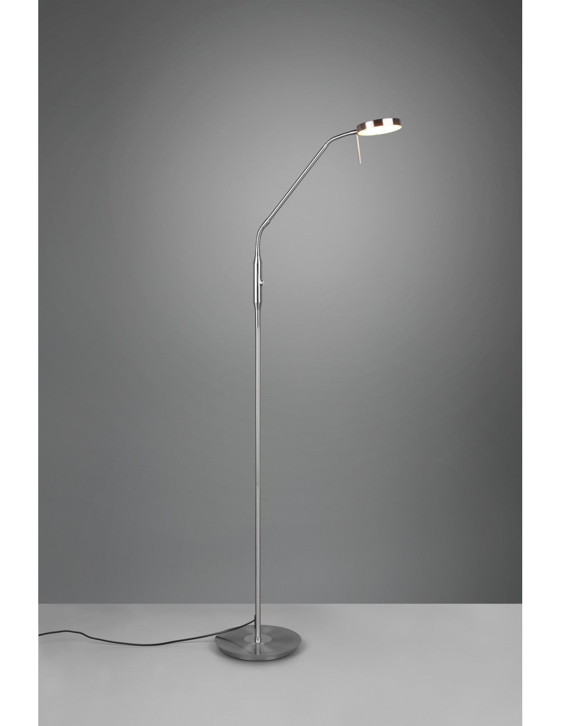 Monza Led Touch Dimmer Nickel Trio Lighting Lampadaire de studio