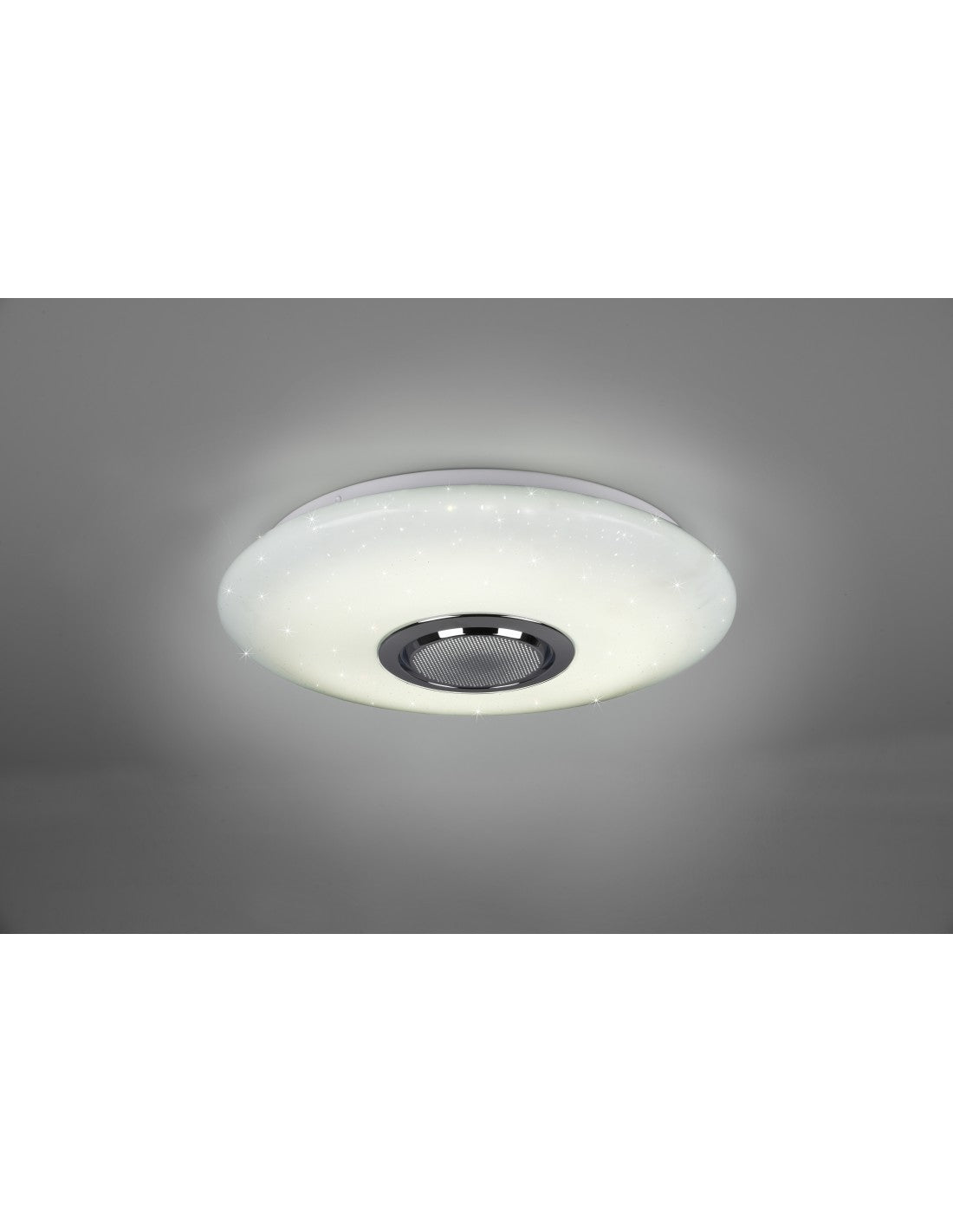 Plafonnier LED moderne RGBW Bluetooth musique blanc Trio éclairage