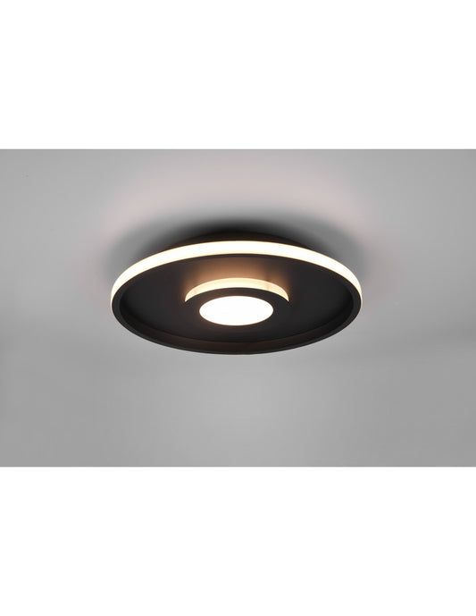 Plafonnier LED Disco Ascari 35w Noir IP44 Trio Lighting