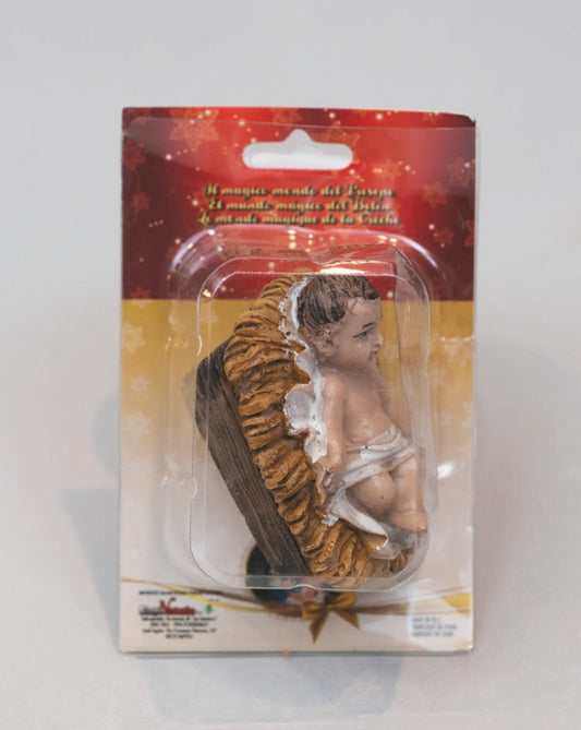 Enfant Jésus Résine Sous Blister 4X5X3.5 Décoration de Noël