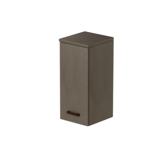 Élément mural buanderie 1 porte avec étagère couleur boue H77x36x38cm