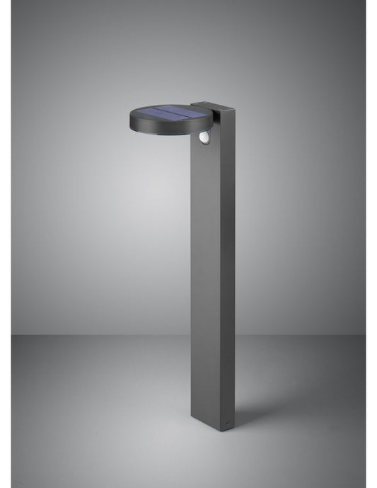 Poteau Posadas Led Anthracite IP44 avec Capteur de Mouvement Trio Lighting