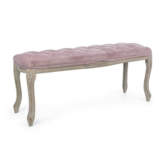 Banc classique Mathilde Woodrose en velours