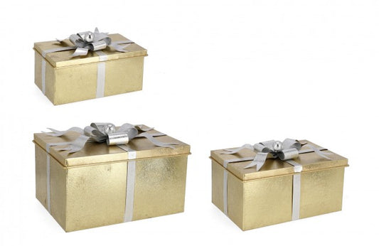 2x coffret cadeau Set3 en or
