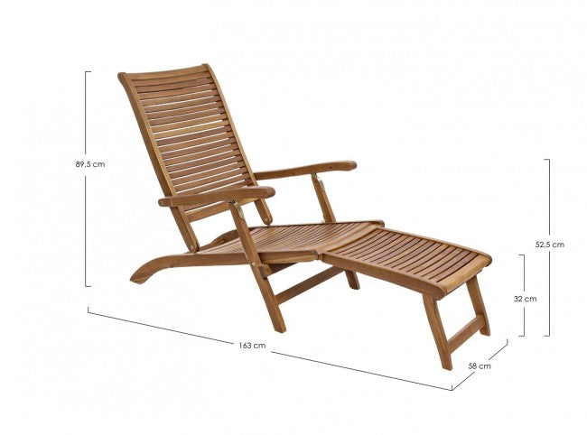 Fauteuil inclinable avec accoudoirs en bois de style classique