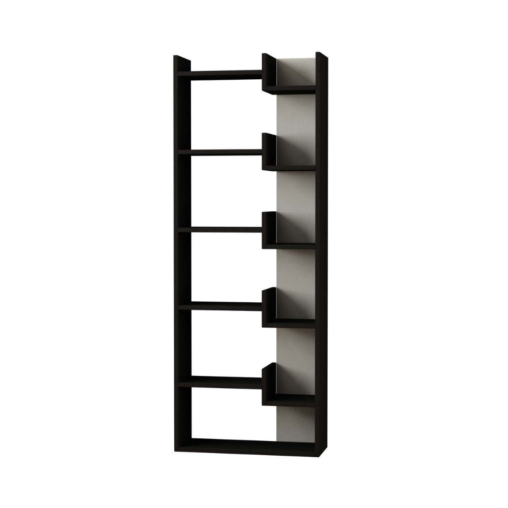 Bibliothèque Oppa blanc anthracite 60x162