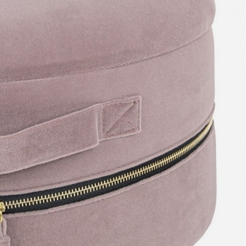 Lot de deux poufs roses avec ouverture