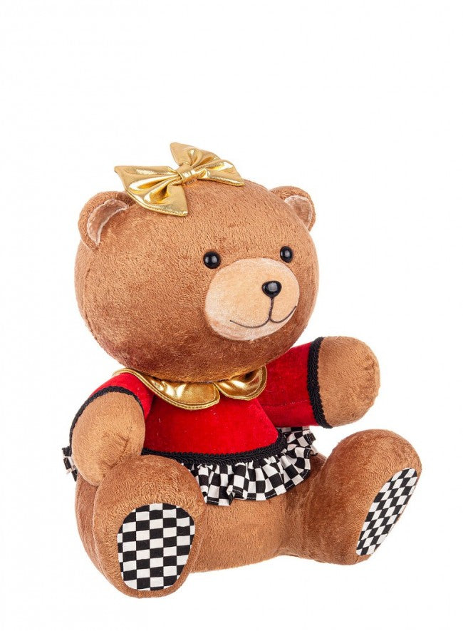 2x Ours Alwyn assis Rouge C