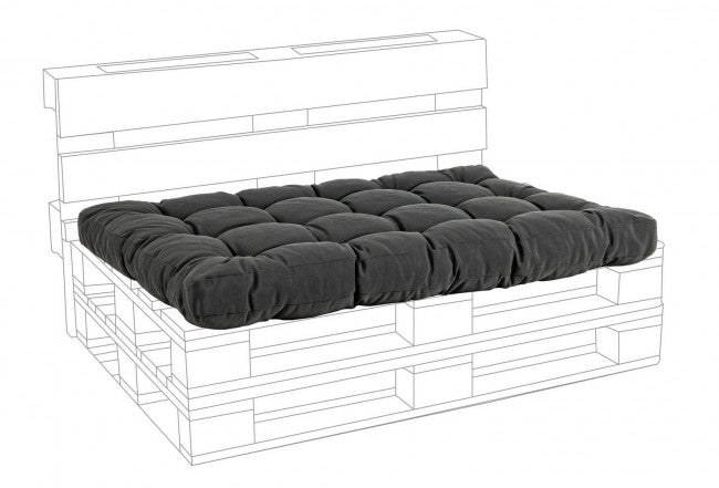 Coussin d'assise palette en tissu Poly carbone