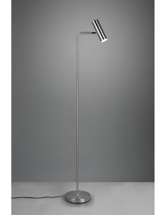 Lampadaire Marley Nickel Spot Cylindre H151 Trio Lighting