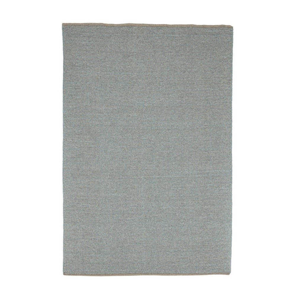 Tapis d'extérieur bleu en fibre synthétique fait main 170x240