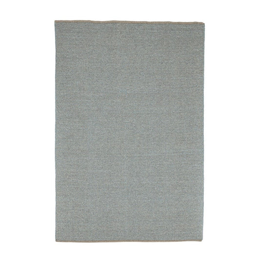 Tapis d'extérieur bleu en fibre synthétique fait main 170x240
