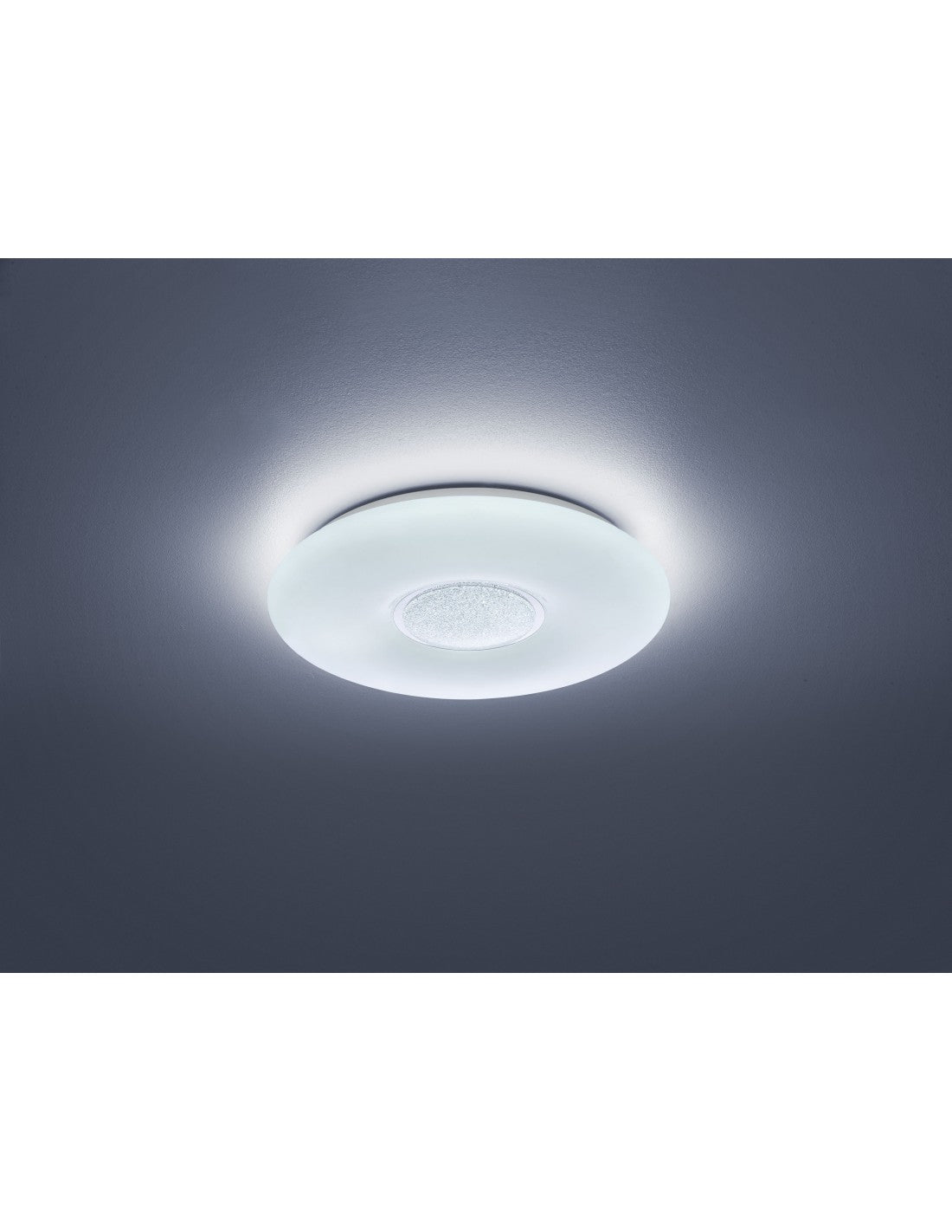 Plafonnier LED Akina Moderne Dimmable Ø41 cm Blanc Trio Lighting