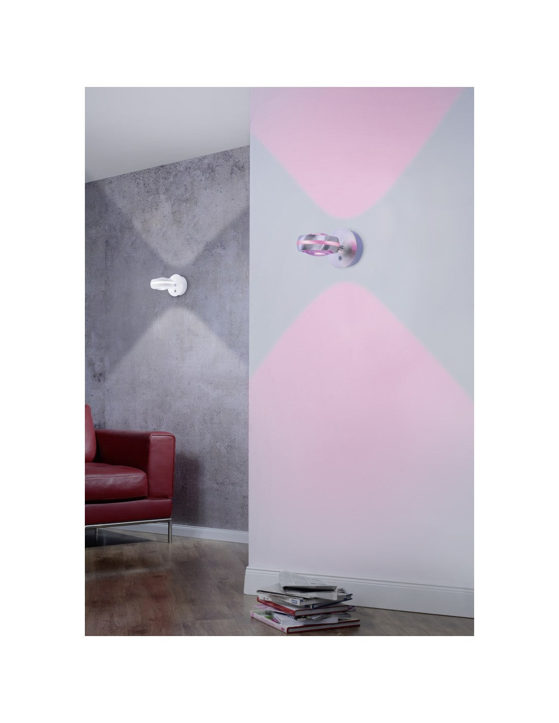 Applique Vista LED Orientable Dimmable Rgbw Nickel Ø11 cm Trio Lighting