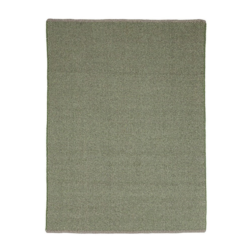 Tapis d'extérieur vert en fibre synthétique fait main 200x300