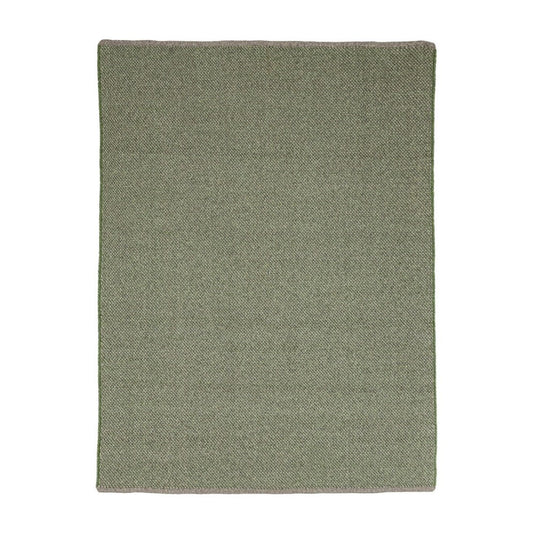 Tapis d'extérieur vert en fibre synthétique fait main 200x300