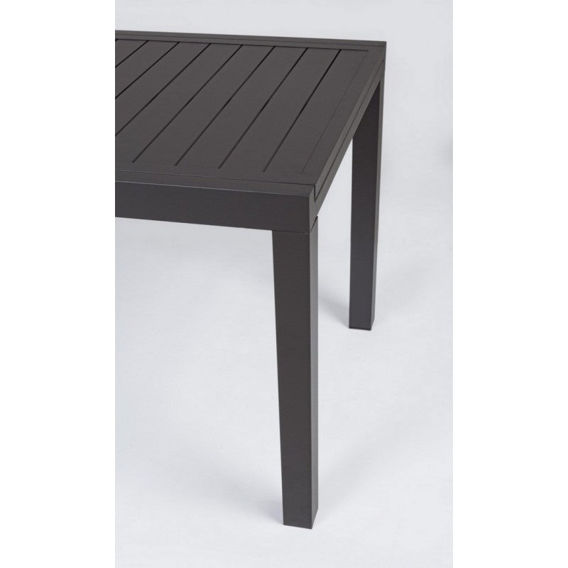 Table d'extérieur extensible en aluminium Anthracite 140-210x77x h75 cm