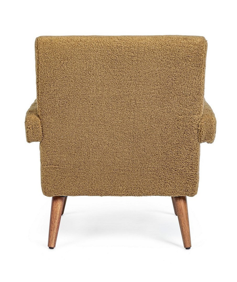 Fauteuil vintage marron-beige Berna Palm