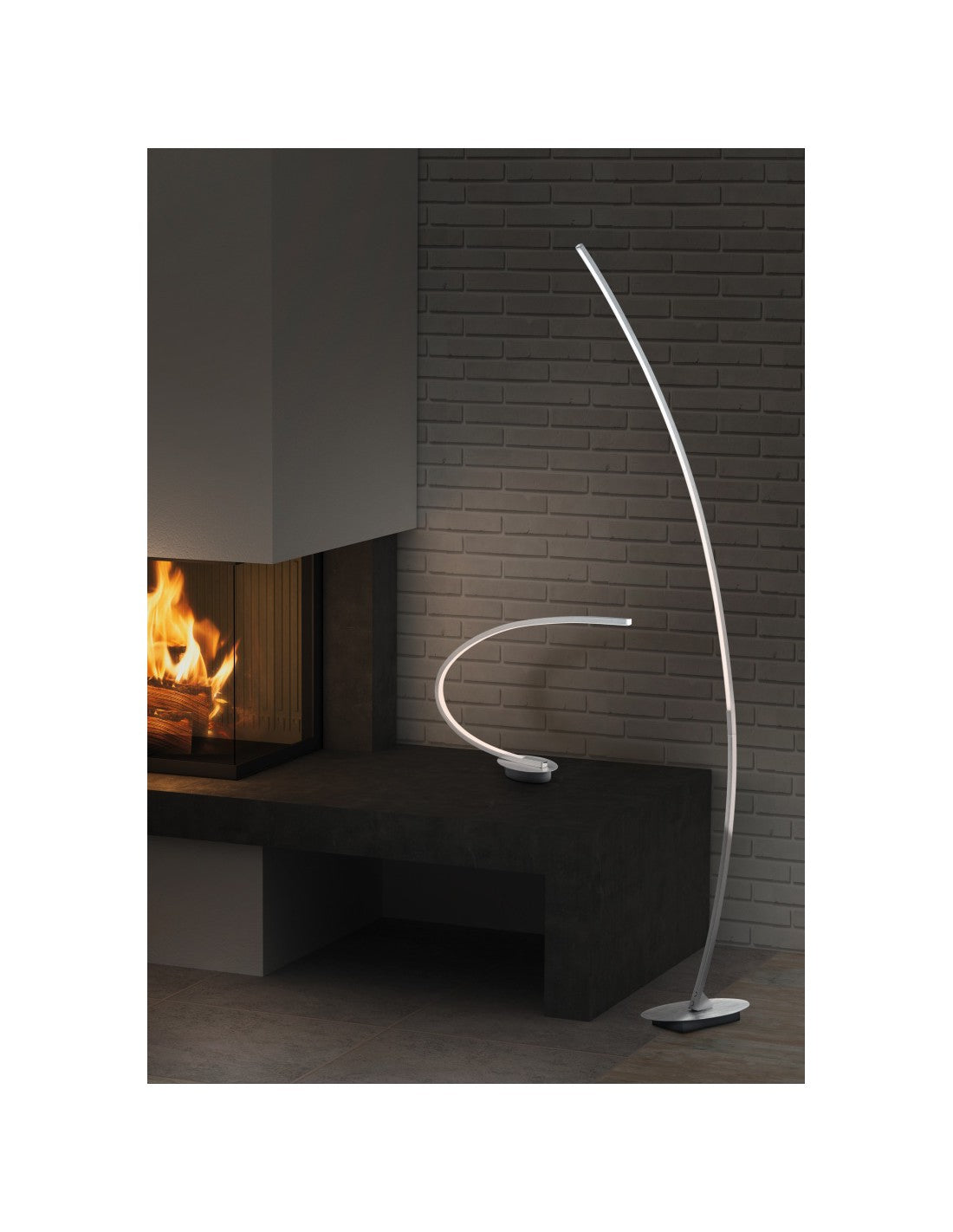 Lampadaire Solo Led 11W H158 cm Aluminium Trio Lighting