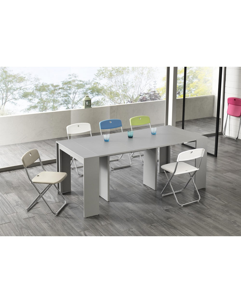 Console extensible 42,5-302,5 x 76 H cm - Pinocchio