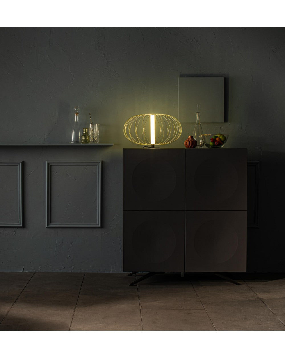 Lampe de table LED en métal doré Mizar STS