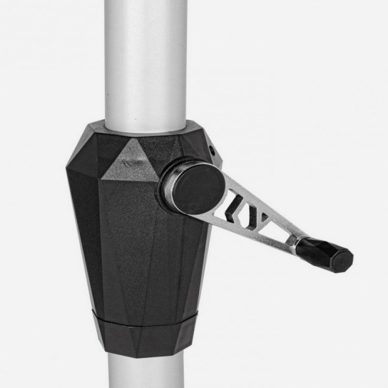 Parasol Vienna en aluminium gris foncé