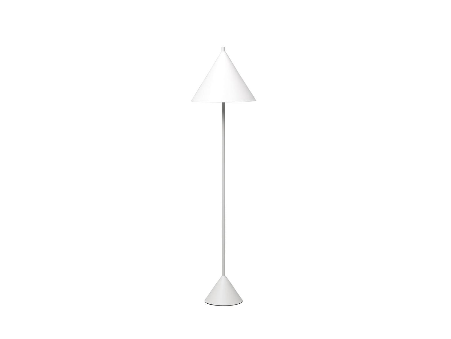 Lampadaire en métal blanc D40xP40x156h cm