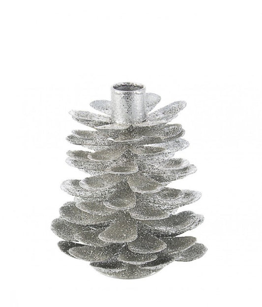 6x P.Candle1P Pinéale Argent H14