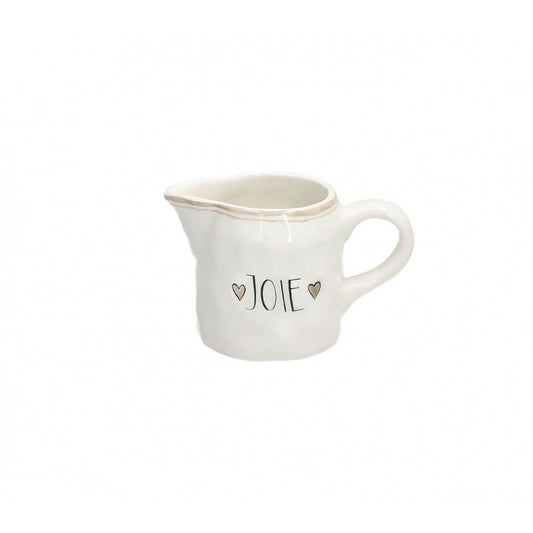 Pot à lait 250 Cc Amour Grès Blanc