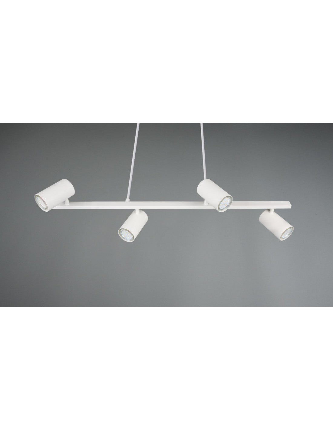 Suspension Blanche 4 Spots GU10 Orientables Marley Trio Lighting